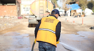 Battalgazi Belediyesi’nden Enkaz Sonrası Temizlik Çalışması