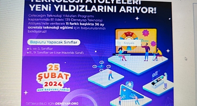 Deneyap Teknoloji Atölyeleri Yeni Yıldızlarını Arıyor!