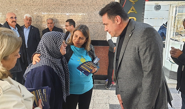 İyi Parti Malatya Belediye Başkan Adayları Kapalı Çarşı Esnafını Ziyaret Etti