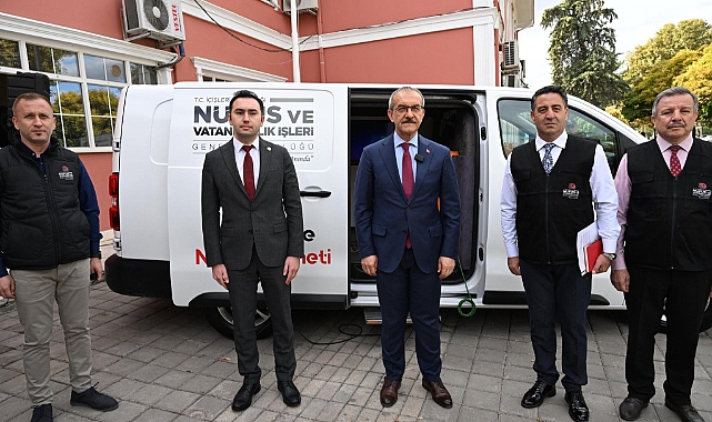 Nüfus Mobil Hizmet Aracı Tanıdıldı