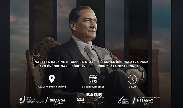 Atatürk’e Saygımızı Sunmak İçin Bir Araya Geliyoruz