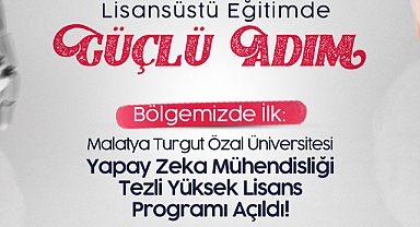 Bölgemizde ilk Yapay Zeka Yüksek Lisans Programı Malatya Turgut Özal Üniversitesi’nde açıldı!