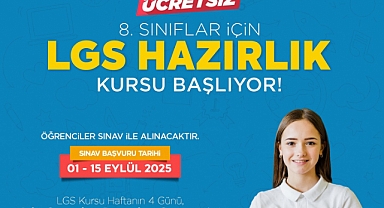 Yeşilyurt Belediyesi 'Ücretsiz LGS Hazırlık Kursu' Kayıtları 1 Eylül'de Başlıyor