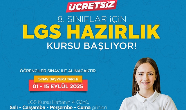 Yeşilyurt Belediyesi 'Ücretsiz LGS Hazırlık Kursu' Kayıtları 1 Eylül'de Başlıyor