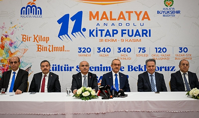 Malatya Anadolu Kitap Ve Kültür Fuarı 11'inci Kez Kapılarını Kitapseverlere Açıyor
