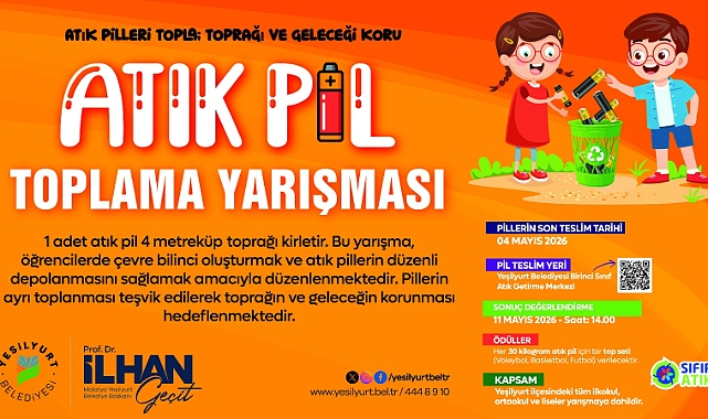 “OKULLARARASI ATIK PİL YARIŞMASI” BAŞLADI
