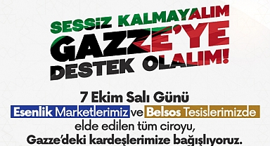 BAŞKAN SAMİ ER’İN BAŞLATTIĞI GAZZE’YE YARDIM KAMPANYASI TAMAMLANDI