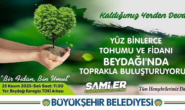Beydağı Fidan Dikim Şenliği 25 Kasım’da