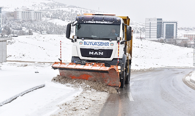 Malatya Büyükşehir Belediyesi Kar Yağışına Hazır