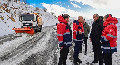 Başkan Er Porga Bağlantı Yolundaki Çalışmaları İnceledi