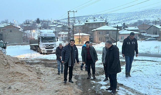 Başkan Taşkın, Karla Mücadele Çalışmalarını Sahada İnceledi