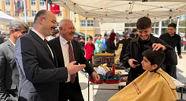 Doğanşehir'de Çocuklara Bayram Hediyesi: Ücretsiz Tıraş Etkinliği