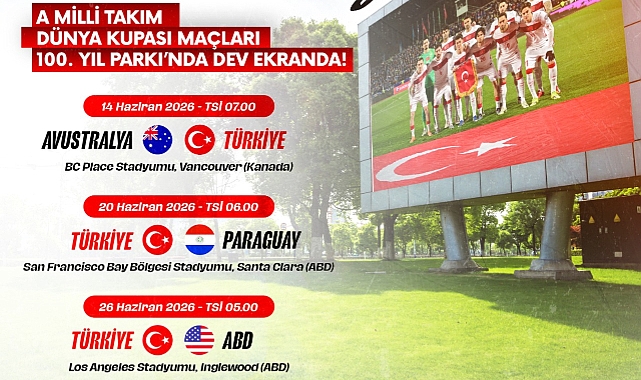 Dünya Kupası Maçları 100. Yıl Parkı’nda İzlenecek