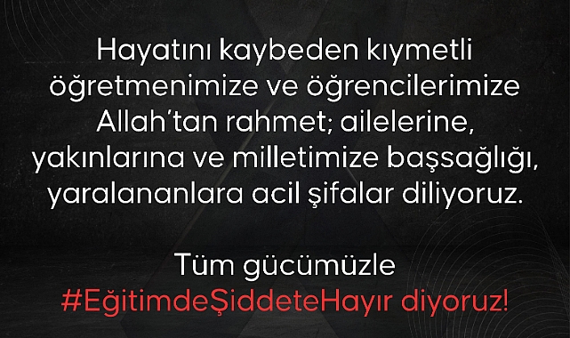 Malatya Barosundan Okullarda Meydana Gelen Saldırılara Tepki