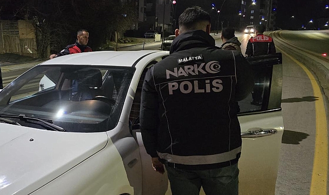Malatya’da Narkoalan Uygulaması: 183 Kişi ve 56 Araç Sorgulandı