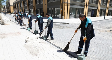 Battalgazi Belediyesi’nden Akpınar Çarşısı’nda Temizlik Çalışması