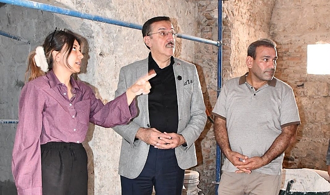 Tüfenkci, Yeniden İnşa Edilen Yeni Cami'de İncelemede Bulundu