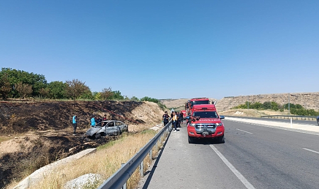 Malatya'da Feci Araç Yangını: 1 Kişi Hayatını Kaybetti, 1 Yaralı