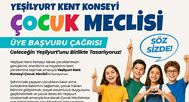 Yeşilyurt Kent Konseyi’nde Çocuk Meclisi Kuruluyor